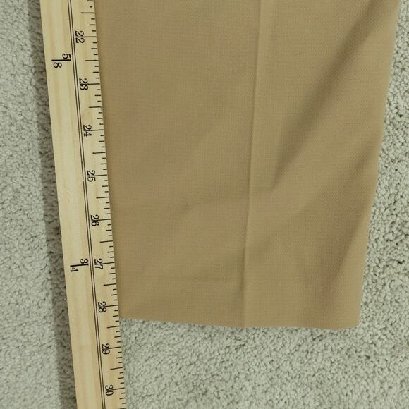 Vince Camuto Womens Trouser Work Pants Pleated Front Slash Pockets Tan Size 12 - Picture 4 of 8